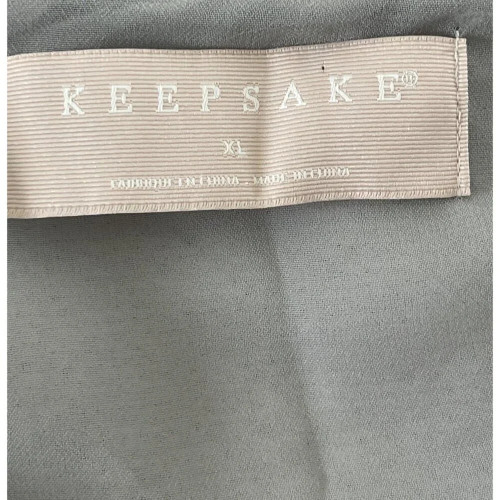 Keepsake The Label No‎ Signs Midi Dress Silver Sequin Size XL New Years Formal